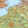 Harta Europa Rutiera 140 x 100 cm sipci lemn