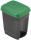 Cos cu pedala pentru colectare selectiva 17 L, verde