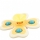 Jucarie Spinner pentru copii, cu ventuza, 4 laturi, Spinimals Premium Fluture, culoare galben 