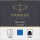 Calimara cu cerneala lavabila, culoare albastru, 57 ml, Quink Parker