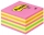 Notite adezive roz-galben cub Post-It 76 mm x 76 mm 450 file/cub 3M