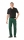 Pantaloni cu talie inalta, verde / negru / rosu, Highline, Rock Safety 