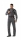Pantalon cu pieptar, gri inchis / negru / rosu, Highline, Rock Safety 