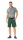 Pantaloni scurti, verde / negru / rosu, Highline, Rock Safety 
