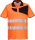 Tricou polo Hi-Vis S/S, portocaliu/negru, regular, PW2, Portwest
