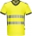Tricou Hi-Vis, gat in v, galben/negru, regular, PW3, Portwest