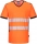 Tricou Hi-Vis, gat in v, portocaliu/negru, regular, PW3, Portwest