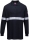 Tricou Polo cu maneci lungi, antistatic si ignifug, cu benzi reflectorizante, navy, regular, Modaflame, Portwest
