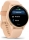 Ceas Garmin vívoactive 6 display AMOLED, dimensiune afisaj 30.4 mm, rezolutie afisaj  390 x 390 pixeli, memorie 8GB, autonomie până la 11 zile (5 zile cu afişajul permanent pornit) rezistanta la apa pana la 5 ATM, greutate: 23g, ramă Pink Dawn cu curea Bone, carcasă Pink Dawn Metallic şi curea din