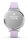 Ceas Garmin Lily 2 Active, display AMOLED, dimensiune afisaj 25,4 mm x 21,3 mm, rezolutie afisaj 240 x 201 pixeli, memorie 8GB, autonomie pana la 9 zile, rezistanta la apa pana la 5 ATM, greutate: 24,4g, ramă Argintiu, şi curea Purple Jasmine din silicon