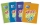 Caiet Oxford Never Give Up, A4, 80 file, coperta soft touch, spira dubla, diverse culori, patratele