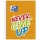 Caiet Oxford Never Give Up, A4, 80 file, coperta soft touch, spira dubla, diverse culori, patratele