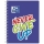 Caiet Oxford Never Give Up, A4, 80 file, coperta soft touch, spira dubla, diverse culori, patratele