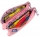 Penar Oxford 2 Zip Floral Pastel, tip etui dublu, 2 fermoare, culoare roz deschis
