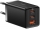 Incarcator retea Baseus GaN5 PRO, Quick Charge 65W, 2 porturi USB PD, 1 port USB Quick Charge, include cablu USB -C la USB-C de 100W, lungime 1m, negru