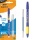Roller gel termosensibil BIC Illusion, 1 roller albastru + 2 rezerve 