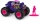 Masina de jucarie metalica, scara 1 la 64, Wild Flower Monster Jam Spin Master