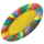 Platou Oval Gourmet 35 x 19 cm Curcubeu 3 buc/Set Big Party