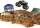 Masina de jucarie macheta Soldier Fortune set cu nisip kinetic si accesorii cu rampa Monster Jam Spin Master