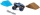 Masina de jucarie macheta Thunder Blue set camioneta cu nisip kinetic Monster Jam Spin Master