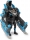 Figurina Nightwing, 10 cm, cu mega accesorii pentru lupta Spin Master