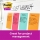 Notite adezive neon liniate Post-It® 102 mm x 152 mm 100 file/buc 3M