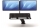 Statie de lucru dubla cu brat ajustabil, culoare negru, Sit-Stand Lotus Fellowes 