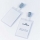 Ecuson vertical transparent cu clip plastic 90 x 60 mm 25 buc/set Durable