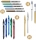 Set BIC My Surprise Box, 5 rollere, 5 markere permanente, 2 pixuri, 4 Colours Shine, 2 pixuri Cristal Shine, 1 carnet A5, 1 set notite adezive
