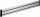 Element suport perete organizational birou SlatWall, 80 cm, argintiu Novus