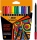 Carioci Intensity, cerneala lavabila, 12 culori/set BIC