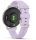 Ceas Garmin Lily 2 Active, display AMOLED, dimensiune afisaj 25,4 mm x 21,3 mm, rezolutie afisaj 240 x 201 pixeli, memorie 8GB, autonomie pana la 9 zile, rezistanta la apa pana la 5 ATM, greutate: 24,4g, ramă Argintiu, şi curea Purple Jasmine din silicon