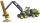 Jucarie Tractor forestier John Deere 1270G cu 1 bustean Bruder