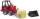 Set de joaca Incarcator compact Schaffer 2630 cu grafier si un balot rotund Bruder