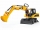 Jucarie Excavator pe roti CAT Bruder 