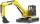 Set de joaca Mini Excavator CAT cu muncitor Bruder