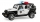 Jucarie Jeep Wrangler Unlimited Rubicon de politie cu sirena si figurina Bruder 