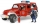 Jucarie Jeep Wrangler Unlimited Rubicon de pompieri cu figurina Bruder