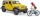 Jucarie Jeep Wrangler Unlimited Rubicon cu bicicleta si ciclist Bruder