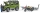 Jucarie Masina de teren Land Rover Defender cu remorca si motocicleta Ducati Bruder