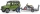 Jucarie Masina de teren Land Rover Defender cu remorca si motocicleta Ducati Bruder