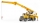 Jucarie Camion Mack Granite Liebherr cu macara Bruder 
