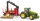 Jucarie Tractor John Deere cu remorca forestiera si 4 busteni Bruder 