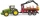 Jucarie Tractor John Deere cu remorca forestiera si 4 busteni Bruder 