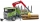 Jucarie Camion forestier Scania R-Series cu macara de incarcare, graifer si 3 busteni Bruder 