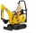 Set de joaca Micro Excavator JCB 8010 CTS si muncitor Bruder