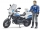 Set de joaca Motocicleta de politie Scrambler Ducati si politist Bruder