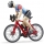 Set de joaca Figurina ciclist cu bicicleta de curse Bruder