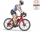 Set de joaca Figurina ciclist cu bicicleta de curse Bruder 