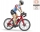 Set de joaca Figurina ciclist cu bicicleta de curse Bruder